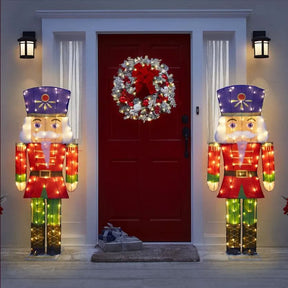 Quebra Nozes Cintilante com LEDs Brancos Frios – 1,52 m