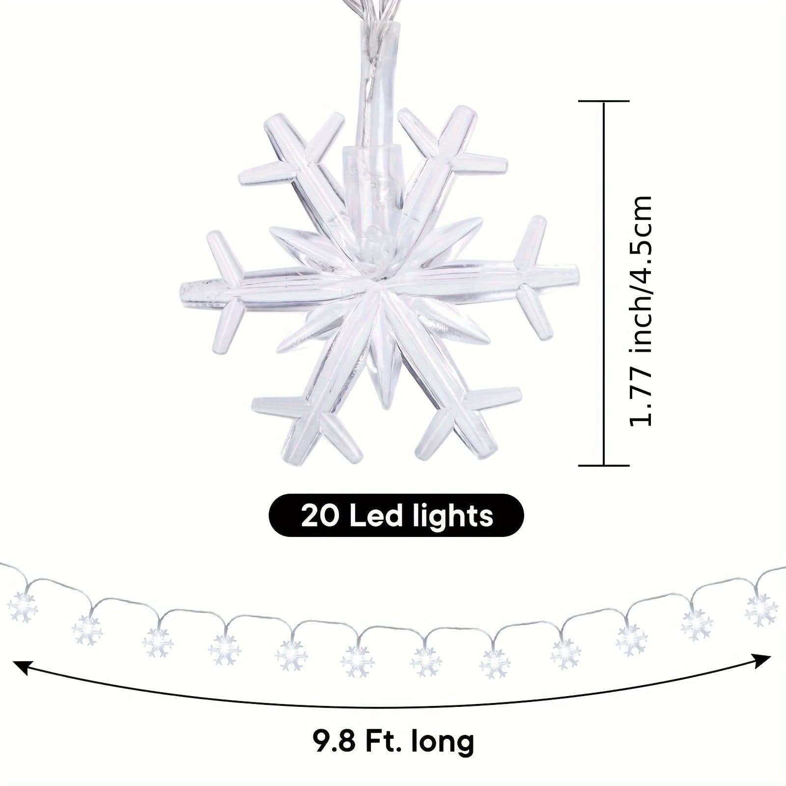 Cortina de Luzes LED Floco de Neve – 3 Metros
