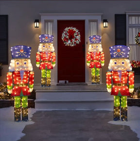 Quebra Nozes Cintilante com LEDs Brancos Frios – 1,52 m